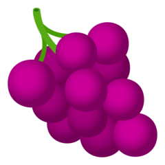 How emoji grapes displayed on Joypixels