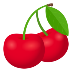 How emoji cherries displayed on Joypixels