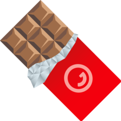 How emoji chocolate bar displayed on Joypixels