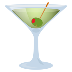 How emoji cocktail glass displayed on Joypixels