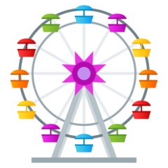 How emoji ferris wheel displayed on Joypixels