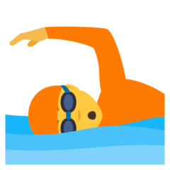 How emoji person swimming displayed on Joypixels