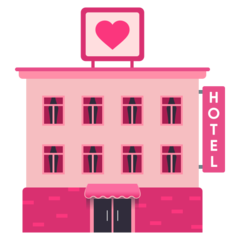 How emoji love hotel displayed on Joypixels