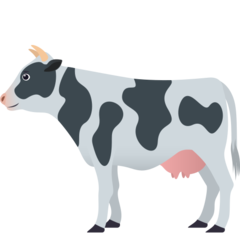 How emoji cow displayed on Joypixels