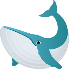 How emoji whale displayed on Joypixels