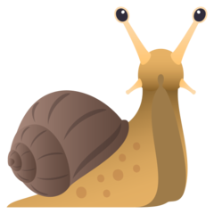 How emoji snail displayed on Joypixels