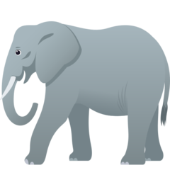 How emoji elephant displayed on Joypixels