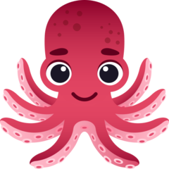 How emoji octopus displayed on Joypixels