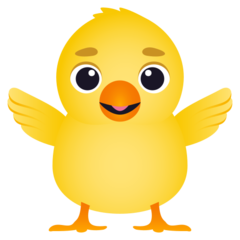 How emoji front-facing baby chick displayed on Joypixels