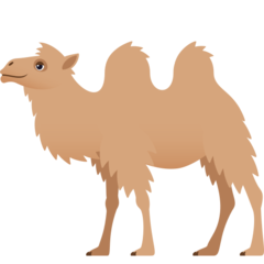 How emoji two-hump camel displayed on Joypixels