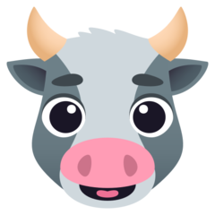 How emoji cow face displayed on Joypixels