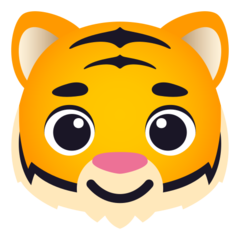 How emoji tiger face displayed on Joypixels