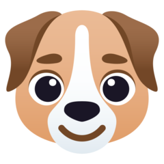 How emoji dog face displayed on Joypixels