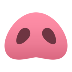 How emoji pig nose displayed on Joypixels