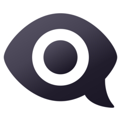 How emoji eye in speech bubble displayed on Joypixels