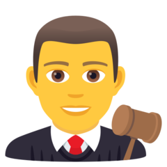 How emoji man judge displayed on Joypixels