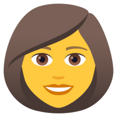 How emoji woman displayed on Joypixels