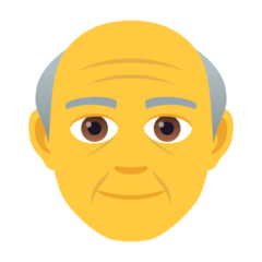 How emoji old man displayed on Joypixels