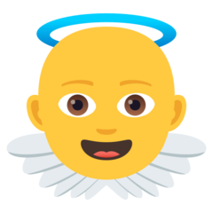 How emoji baby angel displayed on Joypixels