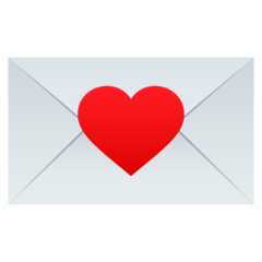 How emoji love letter displayed on Joypixels