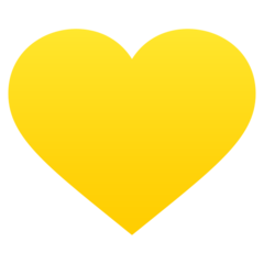 How emoji yellow heart displayed on Joypixels