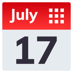 How emoji calendar displayed on Joypixels