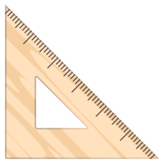 How emoji triangular ruler displayed on Joypixels