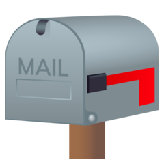 How emoji closed mailbox with lowered flag displayed on Joypixels