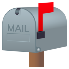 How emoji closed mailbox with raised flag displayed on Joypixels