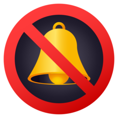 How emoji bell with slash displayed on Joypixels