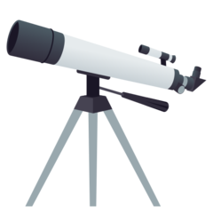 How emoji telescope displayed on Joypixels