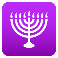 How emoji menorah displayed on Joypixels