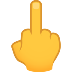 How emoji middle finger displayed on Joypixels