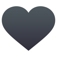 How emoji black heart displayed on Joypixels