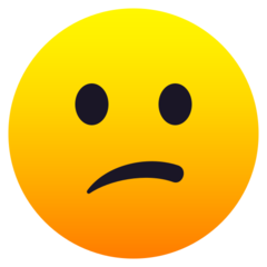 How emoji confused face displayed on Joypixels