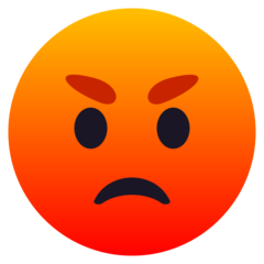 How emoji enraged face displayed on Joypixels