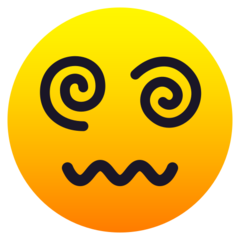 How emoji face with spiral eyes displayed on Joypixels