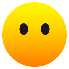 How emoji face without mouth displayed on Joypixels