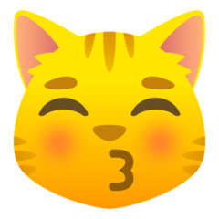 How emoji kissing cat displayed on Joypixels