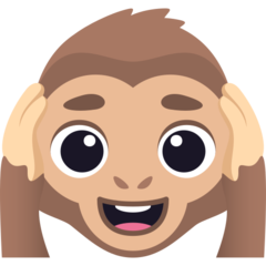 How emoji hear-no-evil monkey displayed on Joypixels