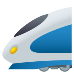 How emoji high-speed train displayed on Joypixels