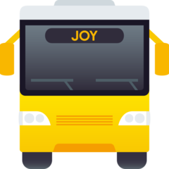 How emoji oncoming bus displayed on Joypixels