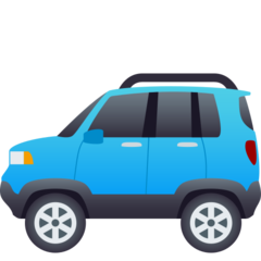 How emoji sport utility vehicle displayed on Joypixels