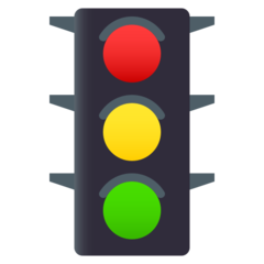 How emoji vertical traffic light displayed on Joypixels