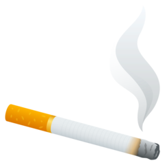 How emoji cigarette displayed on Joypixels