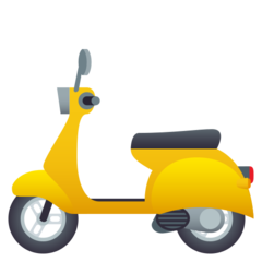 How emoji motor scooter displayed on Joypixels