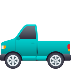 How emoji pickup truck displayed on Joypixels