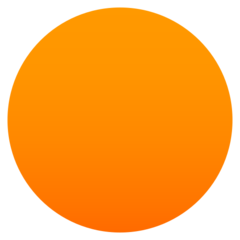 How emoji orange circle displayed on Joypixels