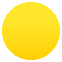 How emoji yellow circle displayed on Joypixels