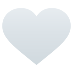 How emoji white heart displayed on Joypixels